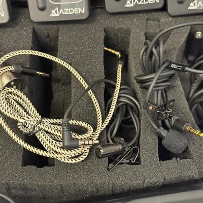 LOT 163: Stage Ready! EX-413 Electret Condencer Microphone, Azden Pro XD Mics Model Pro-XDT & Pro-XDR