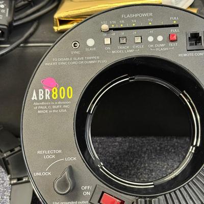 LOT 165: AlienBees ABR800 Ring Flash w/ Accessories