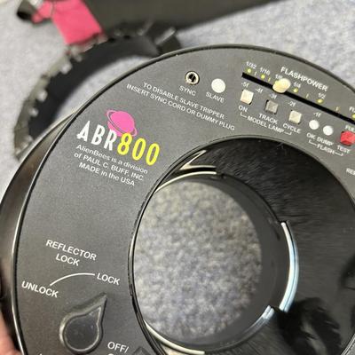 LOT 165: AlienBees ABR800 Ring Flash w/ Accessories