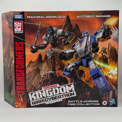 LOT 167: NIB Transformers Generations Kingdom War on Cybertron Maximal Grimlock & Autobot Mirage