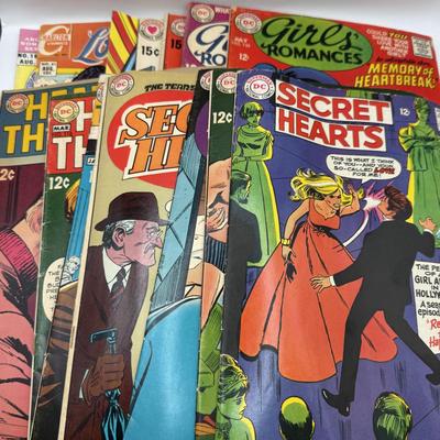 LOT 171: DC Romance Comics: Girls' Romance, Secret Hearts, Katy Keene