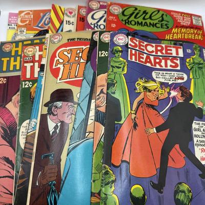 LOT 171: DC Romance Comics: Girls' Romance, Secret Hearts, Katy Keene