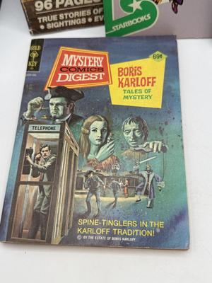 LOT 177: Strange & Mysterious Books: Mystery Comics Digest, UFO Magazines, A Christmas Carol & Dracula
