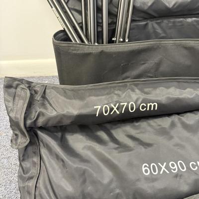 LOT 180: Various Sizes of Lighting Umbrellas, Stands & More