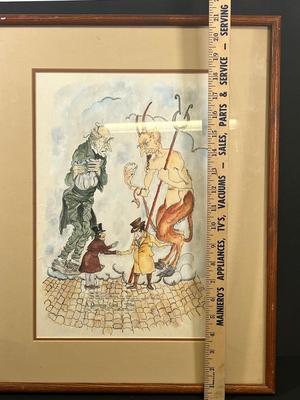 LOT 183: Framed Print - "Old Scratch has got his own at last, hey?" by Arthur Rackham