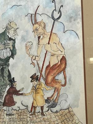 LOT 183: Framed Print - "Old Scratch has got his own at last, hey?" by Arthur Rackham