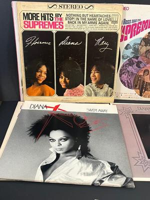 LOT 184: Vintage Vinyl Records - Michael Jackson, Diana Ross, Supremes, Dionne Warwick, Commodores, Gladys Knight, Isley Brothers