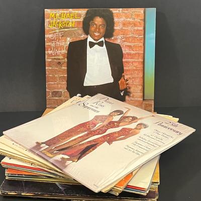 LOT 184: Vintage Vinyl Records - Michael Jackson, Diana Ross, Supremes, Dionne Warwick, Commodores, Gladys Knight, Isley Brothers