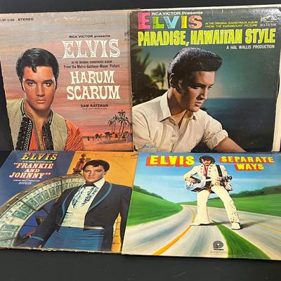 LOT 185: Elvis Presley Vintage Vinyl Records