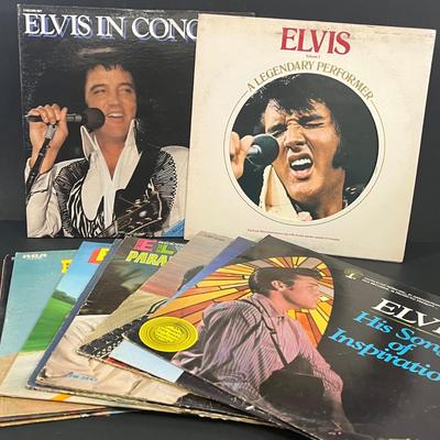 LOT 185: Elvis Presley Vintage Vinyl Records