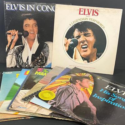 LOT 185: Elvis Presley Vintage Vinyl Records