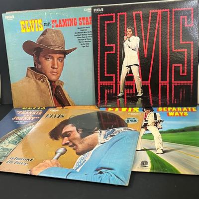 LOT 185: Elvis Presley Vintage Vinyl Records