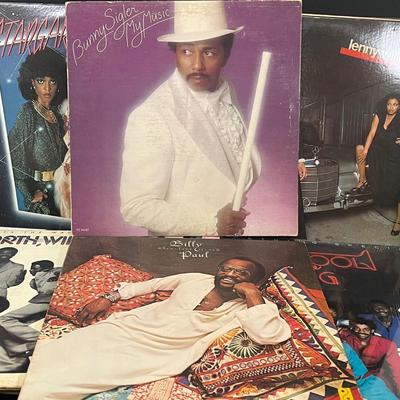 LOT 186: Big Lot of Vintage Vinyl Records - R&B, Soul, Disco - Donna Summer, Kool & the Gang and More