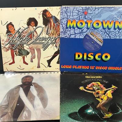 LOT 186: Big Lot of Vintage Vinyl Records - R&B, Soul, Disco - Donna Summer, Kool & the Gang and More