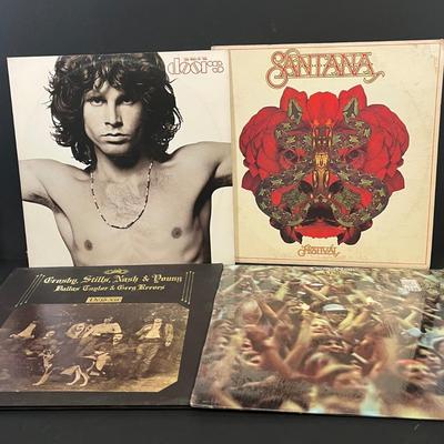 LOT 188: Doors, Grateful Dead, Santana, Crosby, Stills, Nash and Young, Bob Dylan, Eric Clapton - Vintage Vinyl Records