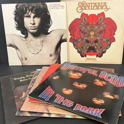 LOT 188: Doors, Grateful Dead, Santana, Crosby, Stills, Nash and Young, Bob Dylan, Eric Clapton - Vintage Vinyl Records