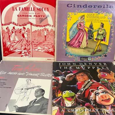 LOT 189: Large Lot of Vintage Vinyl Records - Various Artists and Genres
