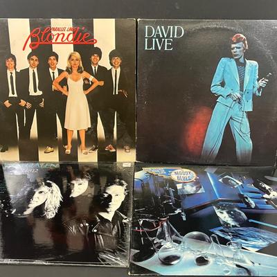 LOT 191: Vintage Vinyl Records - Pop and Rock Albums - David Bowie, Blondie, Pat Benatar, Foreigner, and More