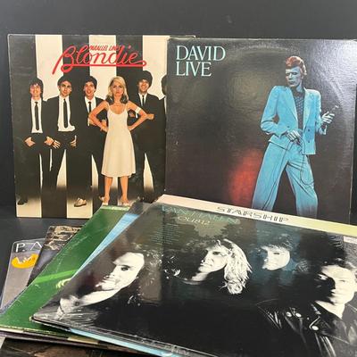 LOT 191: Vintage Vinyl Records - Pop and Rock Albums - David Bowie, Blondie, Pat Benatar, Foreigner, and More