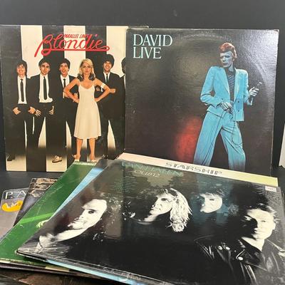 LOT 191: Vintage Vinyl Records - Pop and Rock Albums - David Bowie, Blondie, Pat Benatar, Foreigner, and More
