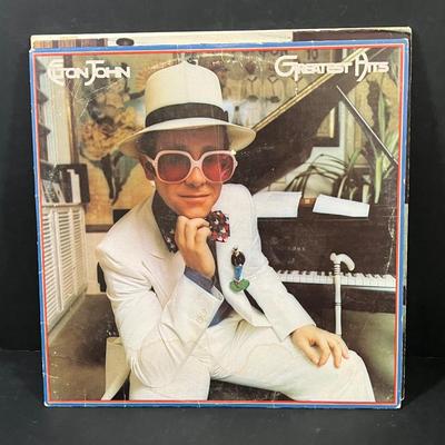 LOT 192: Billy Joel and Elton John Vintage Vinyl Record Albums