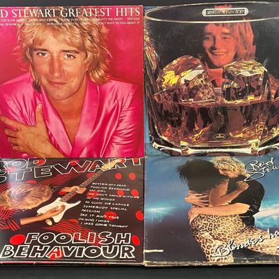 LOT 193: Vintage Vinyl Records - Rod Stewart, REO Speedwagon, Toto and More