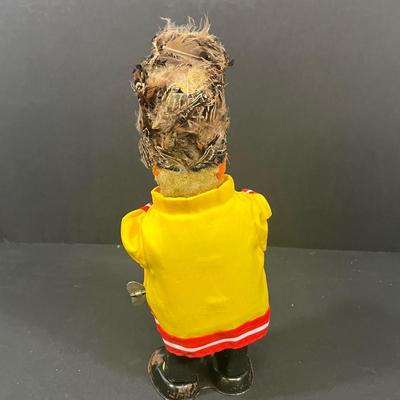 LOT 194: Vintage Tin Toys, Cast iron Soldier