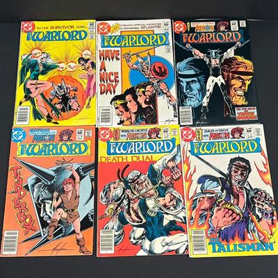 LOT 196: Big Lot of Vintage DC Warlord Comic Books