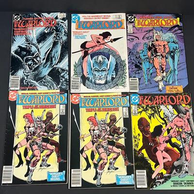 LOT 196: Big Lot of Vintage DC Warlord Comic Books