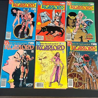 LOT 196: Big Lot of Vintage DC Warlord Comic Books