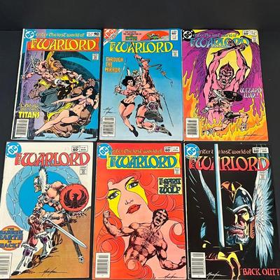 LOT 196: Big Lot of Vintage DC Warlord Comic Books