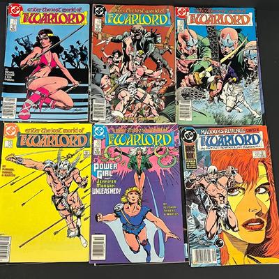 LOT 196: Big Lot of Vintage DC Warlord Comic Books