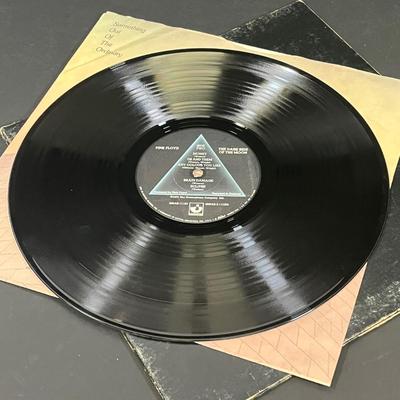 LOT 197: Vintage Pink Floyd Vinyl Records - Dark Side of the Moon, Wish You Were Here
