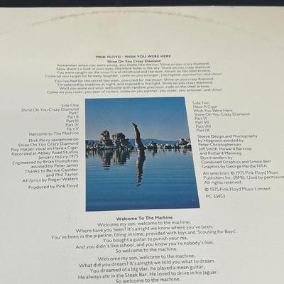 LOT 197: Vintage Pink Floyd Vinyl Records - Dark Side of the Moon, Wish You Were Here