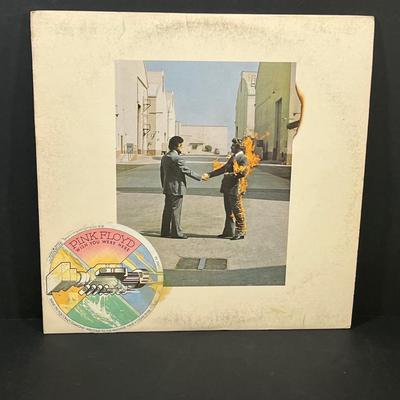 LOT 197: Vintage Pink Floyd Vinyl Records - Dark Side of the Moon, Wish You Were Here