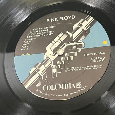 LOT 197: Vintage Pink Floyd Vinyl Records - Dark Side of the Moon, Wish You Were Here