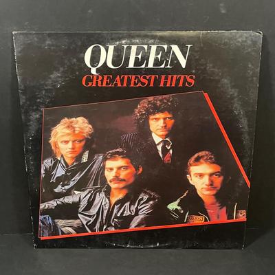LOT 198: Queen and David Bowie Vintage Vinyl Records