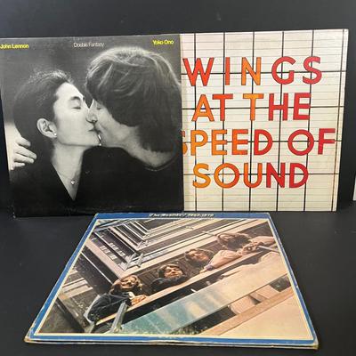 LOT 199: Vintage Vinyl Records - Beatles, Paul McCartney, John Lennon