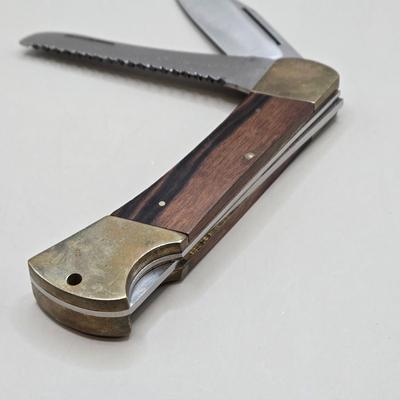 LOT 217J: Puma Skinner with Certificate of Guarantee, Edge Mark Ranger Knife, and Old Timer Pocket Knife