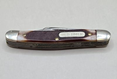 LOT 217J: Puma Skinner with Certificate of Guarantee, Edge Mark Ranger Knife, and Old Timer Pocket Knife