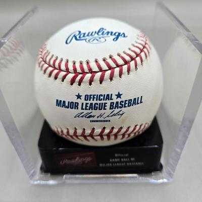 LOT 218: Tim Byrdak, John Parrish, and Mike DeJean Signed Baseballs/ No COA