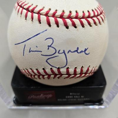 LOT 218: Tim Byrdak, John Parrish, and Mike DeJean Signed Baseballs/ No COA