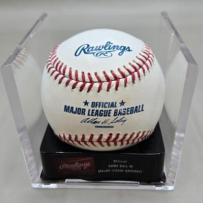 LOT 219: Jay Gibbons, Rick Dempsey, and Brian Burres Signed Baseballs/ No COA