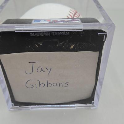 LOT 219: Jay Gibbons, Rick Dempsey, and Brian Burres Signed Baseballs/ No COA