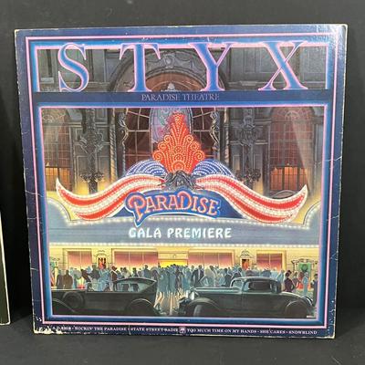 LOT 221: Vintage Vinyl Records - Styx, Yes and More