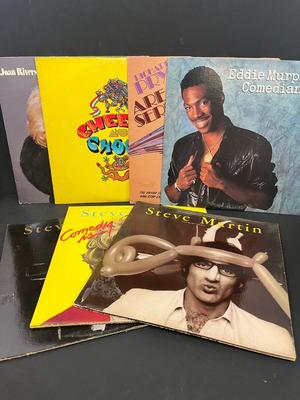 LOT 222: Vintage Comedy Vinyl Records - Cheech & Chong, Richard Pryor, Steve Martin, Eddie Murphy, Joan Rivers