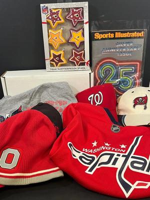 LOT 226: Sports Collectibles and Clothing Lot, Ohio State Items, Washington Capital Ovechkin Children's Jersey and More