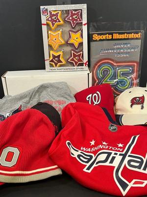 LOT 226: Sports Collectibles and Clothing Lot, Ohio State Items, Washington Capital Ovechkin Children's Jersey and More