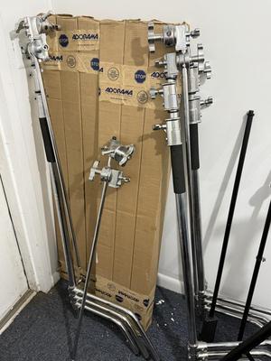 LOT 229: Photography Backdrops, Dracast & On Stage Light Stands