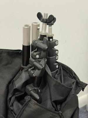 LOT 229: Photography Backdrops, Dracast & On Stage Light Stands